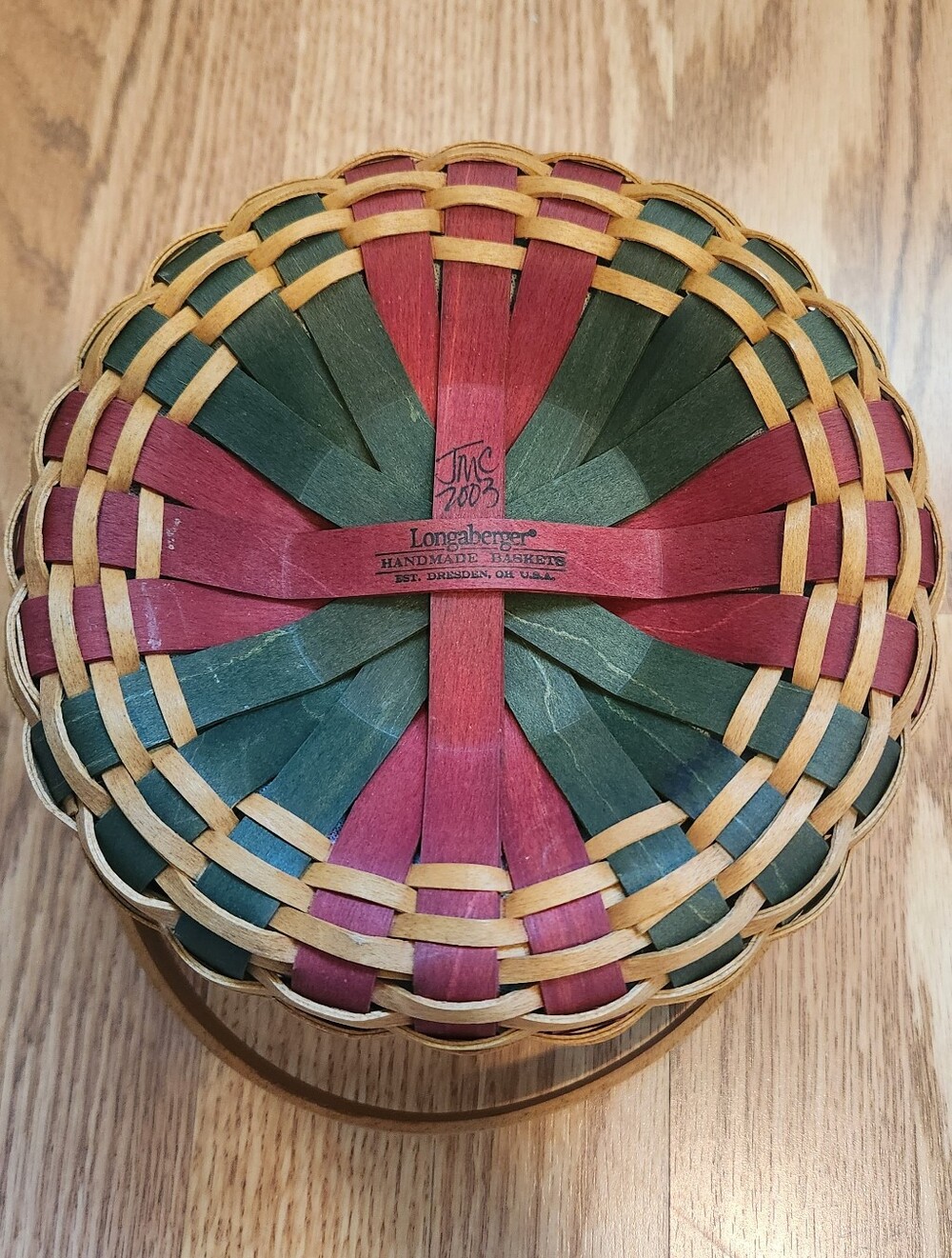Longaberger 2003 Holiday Caroling Basket - Picture 9 of 9